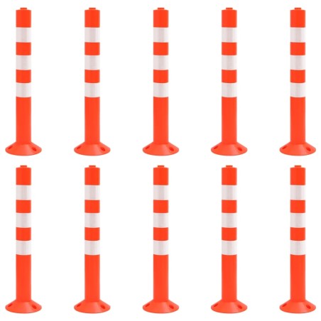 vidaXL Absperrpfosten 10 Stk. 75 cm PE