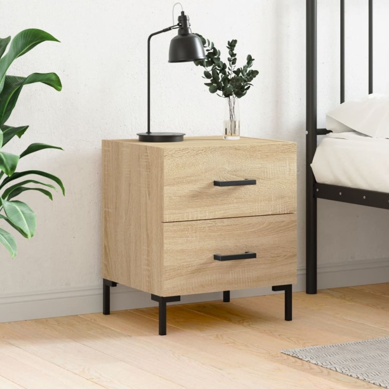 vidaXL Nachttisch Sonoma-Eiche 40x35x47,5 cm Holzwerkstoff vidaXL Nachttisch Sonoma-Eiche 40x35x47,5 cm Holzwerkstoff