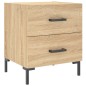 vidaXL Nachttisch Sonoma-Eiche 40x35x47,5 cm Holzwerkstoff vidaXL Nachttisch Sonoma-Eiche 40x35x47,5 cm Holzwerkstoff