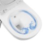 vidaXL Wand-WC ohne Spülrand mit Bidet-Funktion Keramik Weiß vidaXL Wand-WC ohne Spülrand mit Bidet-Funktion Keramik Weiß