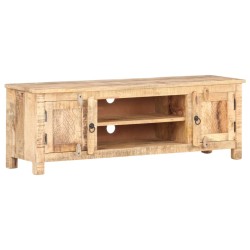 vidaXL TV-Schrank 120x30x40 cm Raues Mangoholz