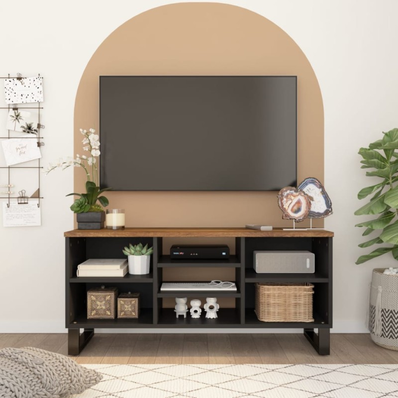 vidaXL TV-Schrank 100x33x46 cm Massivholz Mango & Holzwerkstoff vidaXL TV-Schrank 100x33x46 cm Massivholz Mango & Holzwerkstoff