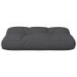 Palettenkissen Schwarz 50x40x12 cm Stoff Palettenkissen Schwarz 50x40x12 cm Stoff