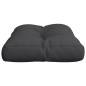 Palettenkissen Schwarz 50x40x12 cm Stoff Palettenkissen Schwarz 50x40x12 cm Stoff