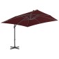 vidaXL Ampelschirm mit Aluminium-Mast 400x300 cm Bordeauxrot vidaXL Ampelschirm mit Aluminium-Mast 400x300 cm Bordeauxrot