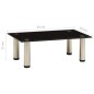 vidaXL TV-Tisch 40x35x17 cm Schwarz Hartglas vidaXL TV-Tisch 40x35x17 cm Schwarz Hartglas