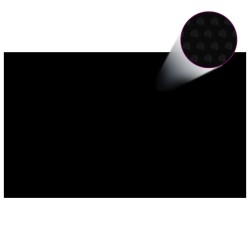 vidaXL Rechteckige Poolabdeckung 1000x600 cm PE Schwarz 