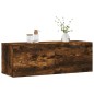 vidaXL Wandschrank Räuchereiche 100x36,5x35 cm Holzwerkstoff vidaXL Wandschrank Räuchereiche 100x36,5x35 cm Holzwerkstoff