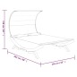 Loungebett mit Dach 165x203x126 cm Bugholz Massiv Creme Loungebett mit Dach 165x203x126 cm Bugholz Massiv Creme