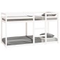 vidaXL Etagenbett Weiß 75x190 cm Massivholz Kiefer vidaXL Etagenbett Weiß 75x190 cm Massivholz Kiefer
