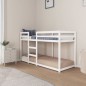 vidaXL Etagenbett Weiß 75x190 cm Massivholz Kiefer vidaXL Etagenbett Weiß 75x190 cm Massivholz Kiefer