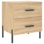 vidaXL Nachttisch Sonoma-Eiche 40x35x47,5 cm Holzwerkstoff vidaXL Nachttisch Sonoma-Eiche 40x35x47,5 cm Holzwerkstoff