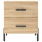 vidaXL Nachttisch Sonoma-Eiche 40x35x47,5 cm Holzwerkstoff vidaXL Nachttisch Sonoma-Eiche 40x35x47,5 cm Holzwerkstoff