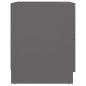 vidaXL Nachttisch Grau 40x40x50 cm Spanplatte vidaXL Nachttisch Grau 40x40x50 cm Spanplatte