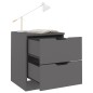 vidaXL Nachttisch Grau 40x40x50 cm Spanplatte vidaXL Nachttisch Grau 40x40x50 cm Spanplatte