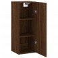 vidaXL Wandschrank Braun Eichen-Optik 34,5x34x90 cm vidaXL Wandschrank Braun Eichen-Optik 34,5x34x90 cm