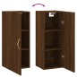 vidaXL Wandschrank Braun Eichen-Optik 34,5x34x90 cm vidaXL Wandschrank Braun Eichen-Optik 34,5x34x90 cm
