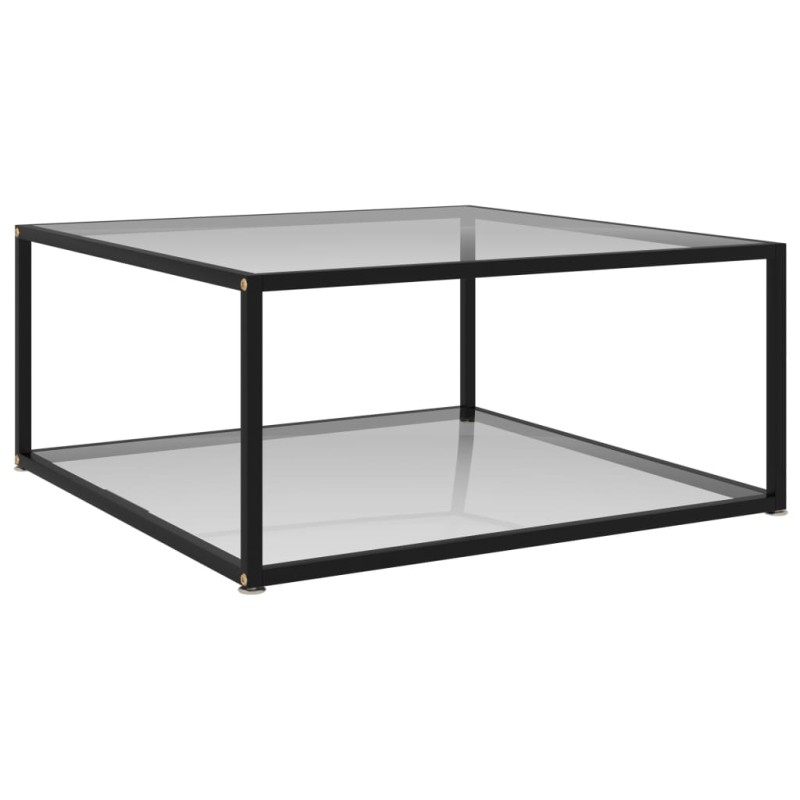 vidaXL Couchtisch Transparent 80x80x35 cm Hartglas vidaXL Couchtisch Transparent 80x80x35 cm Hartglas