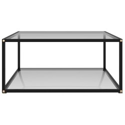 vidaXL Couchtisch Transparent 80x80x35 cm Hartglas