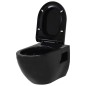 vidaXL Wand-WC Keramik Schwarz vidaXL Wand-WC Keramik Schwarz
