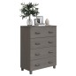 vidaXL Sideboard HAMAR Hellgrau 79x40x103,5 cm Massivholz Kiefer vidaXL Sideboard HAMAR Hellgrau 79x40x103,5 cm Massivholz Kiefer