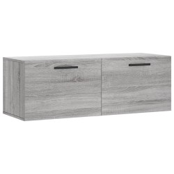 vidaXL Wandschrank Grau Sonoma 100x36,5x35 cm Holzwerkstoff
