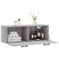 vidaXL Wandschrank Grau Sonoma 100x36,5x35 cm Holzwerkstoff vidaXL Wandschrank Grau Sonoma 100x36,5x35 cm Holzwerkstoff