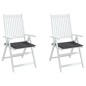 Gartenstuhl-Kissen 2 Stk. Anthrazit 40x40x3 cm Oxford-Gewebe Gartenstuhl-Kissen 2 Stk. Anthrazit 40x40x3 cm Oxford-Gewebe