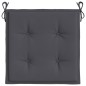 Gartenstuhl-Kissen 2 Stk. Anthrazit 40x40x3 cm Oxford-Gewebe Gartenstuhl-Kissen 2 Stk. Anthrazit 40x40x3 cm Oxford-Gewebe