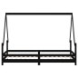 vidaXL Kinderbett Schwarz 90x190 cm Massivholz Kiefer vidaXL Kinderbett Schwarz 90x190 cm Massivholz Kiefer