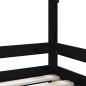 vidaXL Kinderbett Schwarz 90x190 cm Massivholz Kiefer vidaXL Kinderbett Schwarz 90x190 cm Massivholz Kiefer
