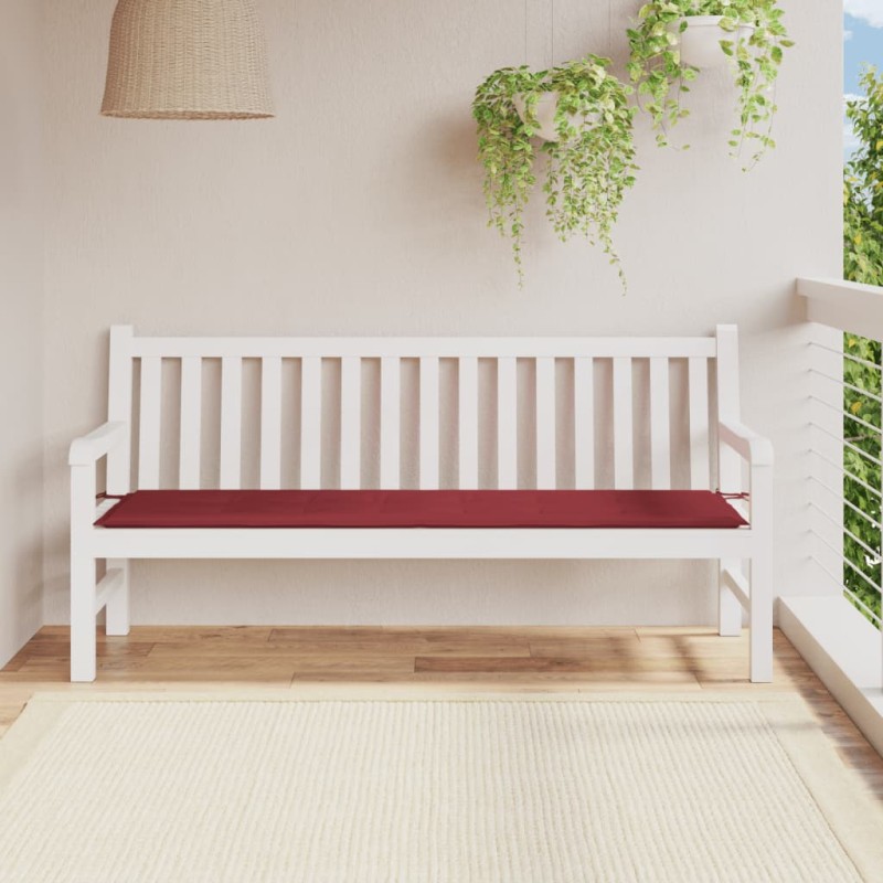 Gartenbank-Auflage Weinrot 180x50x3 cm Oxford-Gewebe Gartenbank-Auflage Weinrot 180x50x3 cm Oxford-Gewebe