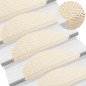 vidaXL Treppenmatten Selbstklebend Sisal-Optik 15 Stk. 65x21x4cm Creme vidaXL Treppenmatten Selbstklebend Sisal-Optik 15 Stk. 65x21x4cm Creme