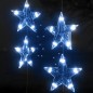 vidaXL LED Sternenvorhang Lichterkette 500 LED Blau 8 Funktionen vidaXL LED Sternenvorhang Lichterkette 500 LED Blau 8 Funktionen