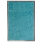 vidaXL Fußmatte Waschbar Cyan 40x60 cm vidaXL Fußmatte Waschbar Cyan 40x60 cm