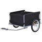 vidaXL Fahrradanhänger Schwarz und Grau 65 kg vidaXL Fahrradanhänger Schwarz und Grau 65 kg
