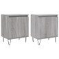 vidaXL Nachttische 2 Stk. Grau Sonoma 40x30x50 cm Holzwerkstoff vidaXL Nachttische 2 Stk. Grau Sonoma 40x30x50 cm Holzwerkstoff