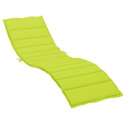 vidaXL Sonnenliegen-Auflage Hellgrün 200x60x3 cm Oxford-Gewebe