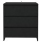 vidaXL Sideboard Schwarz 70x41x75 cm Holzwerkstoff vidaXL Sideboard Schwarz 70x41x75 cm Holzwerkstoff