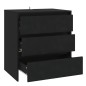 vidaXL Sideboard Schwarz 70x41x75 cm Holzwerkstoff vidaXL Sideboard Schwarz 70x41x75 cm Holzwerkstoff