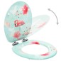 vidaXL Toilettensitz mit Soft-Close-Deckel MDF Flamingo-Design vidaXL Toilettensitz mit Soft-Close-Deckel MDF Flamingo-Design