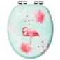 vidaXL Toilettensitz mit Soft-Close-Deckel MDF Flamingo-Design vidaXL Toilettensitz mit Soft-Close-Deckel MDF Flamingo-Design