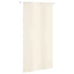 vidaXL Balkon-Sichtschutz Creme 120x240 cm Oxford-Gewebe
