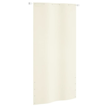 vidaXL Balkon-Sichtschutz Creme 120x240 cm Oxford-Gewebe