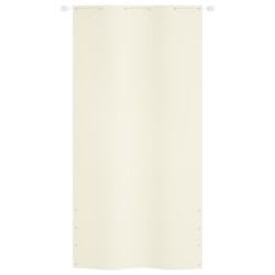 vidaXL Balkon-Sichtschutz Creme 120x240 cm Oxford-Gewebe