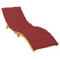 Sonnenliegen-Auflage Weinrot 200x50x3 cm Oxford-Gewebe Sonnenliegen-Auflage Weinrot 200x50x3 cm Oxford-Gewebe