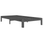 vidaXL Massivholzbett Grau Kiefer 100x200 cm vidaXL Massivholzbett Grau Kiefer 100x200 cm