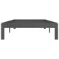 vidaXL Massivholzbett Grau Kiefer 100x200 cm vidaXL Massivholzbett Grau Kiefer 100x200 cm