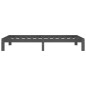 vidaXL Massivholzbett Grau Kiefer 100x200 cm vidaXL Massivholzbett Grau Kiefer 100x200 cm
