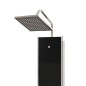 vidaXL Duschpaneel Glas 18x45,5x130 cm Schwarz vidaXL Duschpaneel Glas 18x45,5x130 cm Schwarz